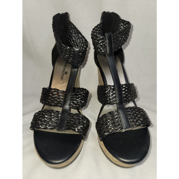 Montego Bay Club | Platform Sandals | Black | Size 8.5 - Picture 2 of 6